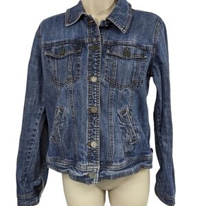 RXB Retro Cropped Jean Jacket Sz S